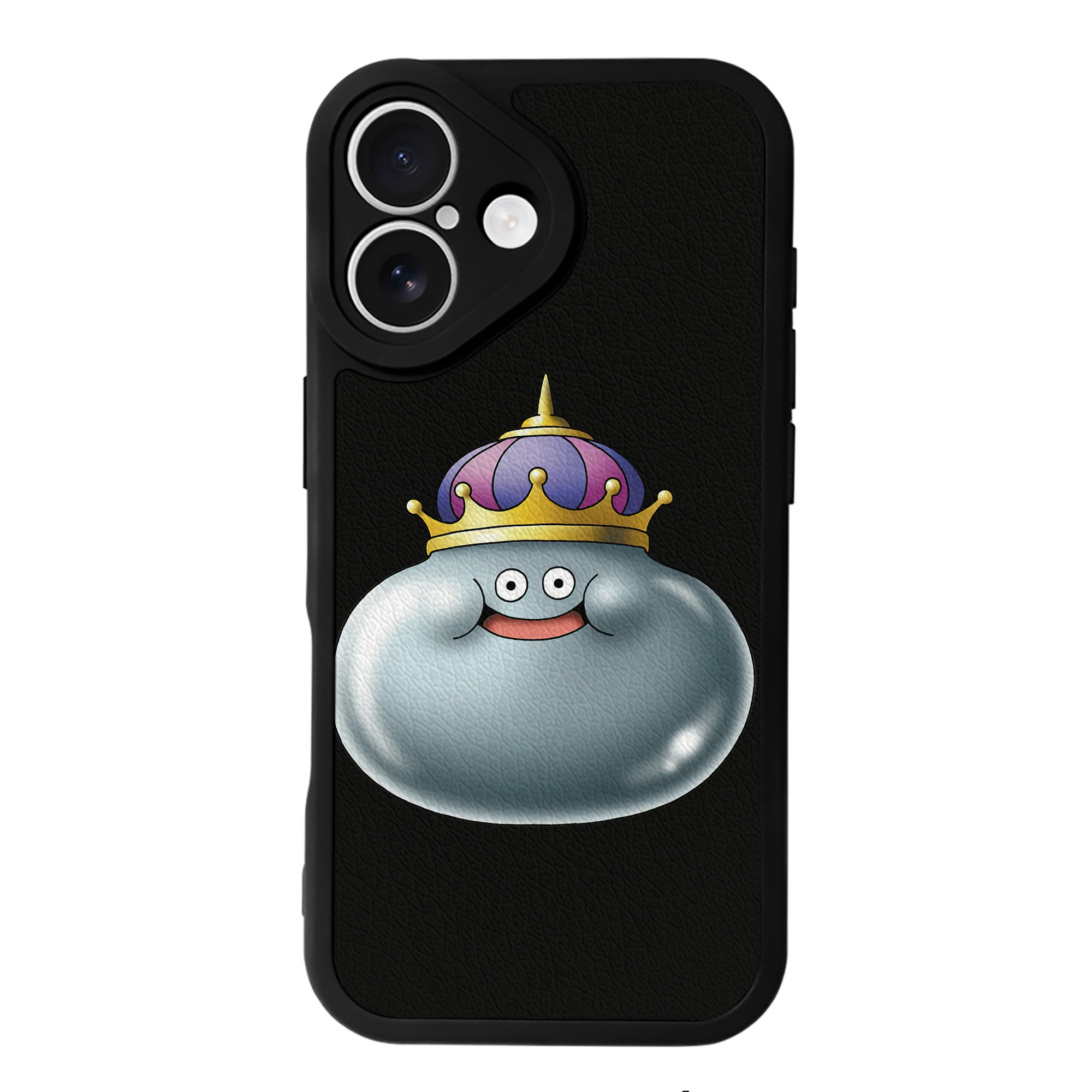 （画像用） ドラゴンクエスト Doragon Kuesuto Dragon Quest 【iPhone 16シリーズ対応】シリコンスマホケース（レザー調） 材質：シリコン